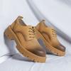 Casual Leather Shoes Men'S  Martin Boots Low-Top British Retro Big Head Leather Shoes Men'S Formal Leather Shoes 2135-R