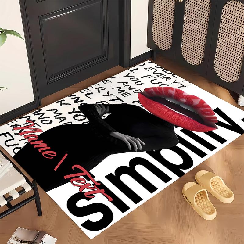 Dark Gothic (28) Personalized name Office Carpet Stylish Decor for Living Room Bedroom Kitchen