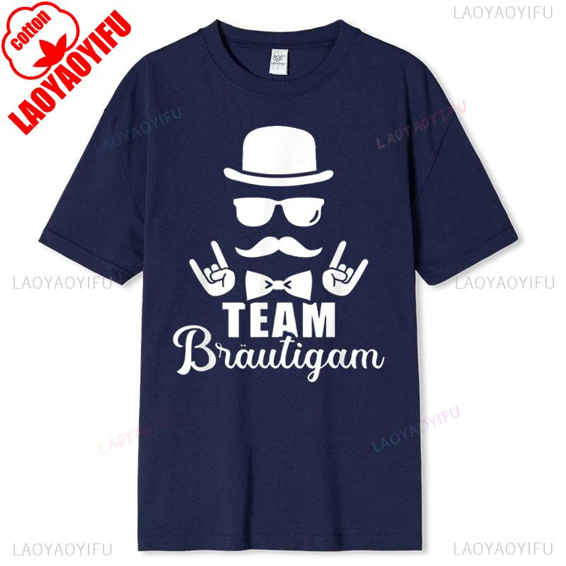 Stag Night Tshirt Team Groom Jga Cotton Short Sleeve Casual New Arrival Breathable For Unisex Bachelor Party Printed Patterned Tee