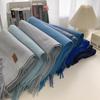 Leather Standard High-quality Imitation Cashmere Versatile Solid Color Thick Fringed Scarf New Women's Autumn and Winter Korean Version Shawl Winter