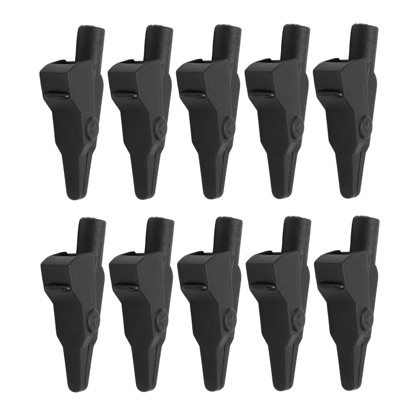 

10Pcs J.60032 Banana Test Clip Fully Enclosed Electrical Test Clips with 4mm Jack for Electronic InstrumentsBlack