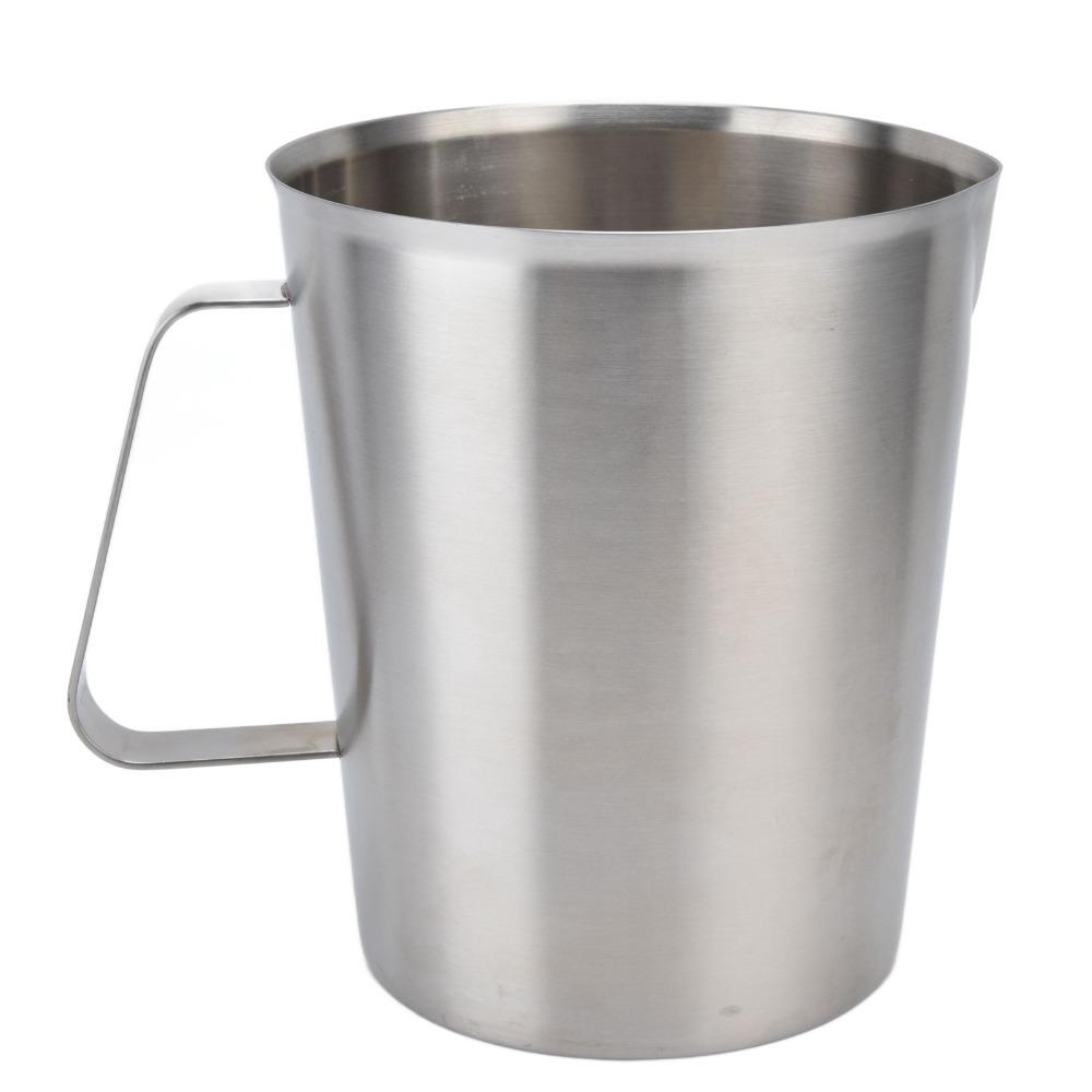 Large Mouth Milk Frothing Pitcher 304 Stainless Steel Liquid Measuring Cup For Latte Art