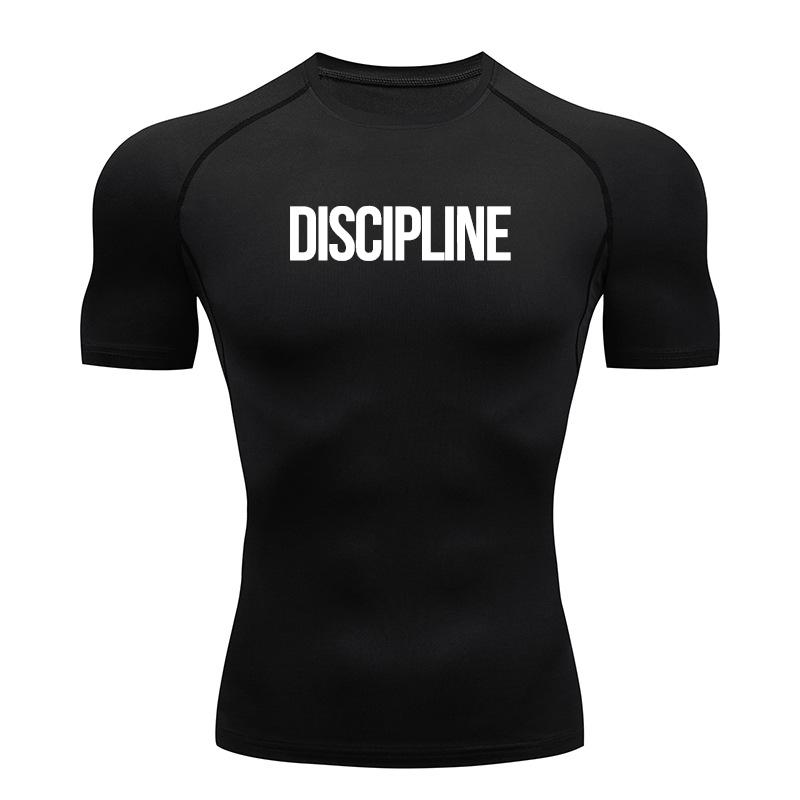 Graphic Print Short Sleeve Compression Shirt for Men Summer Athletic Quick Dry T-shirts Gym Workout Running Training Tees Tops S