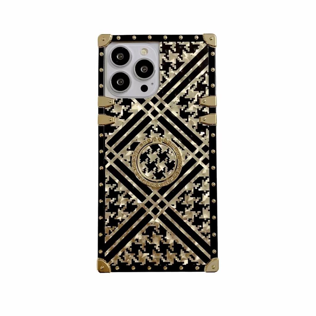 Retro Flower Suitable for Samsung S25u Mobile Phone Case S23 S24 Fashion Bracket Note20 Full Cover Protective Case A55 Women