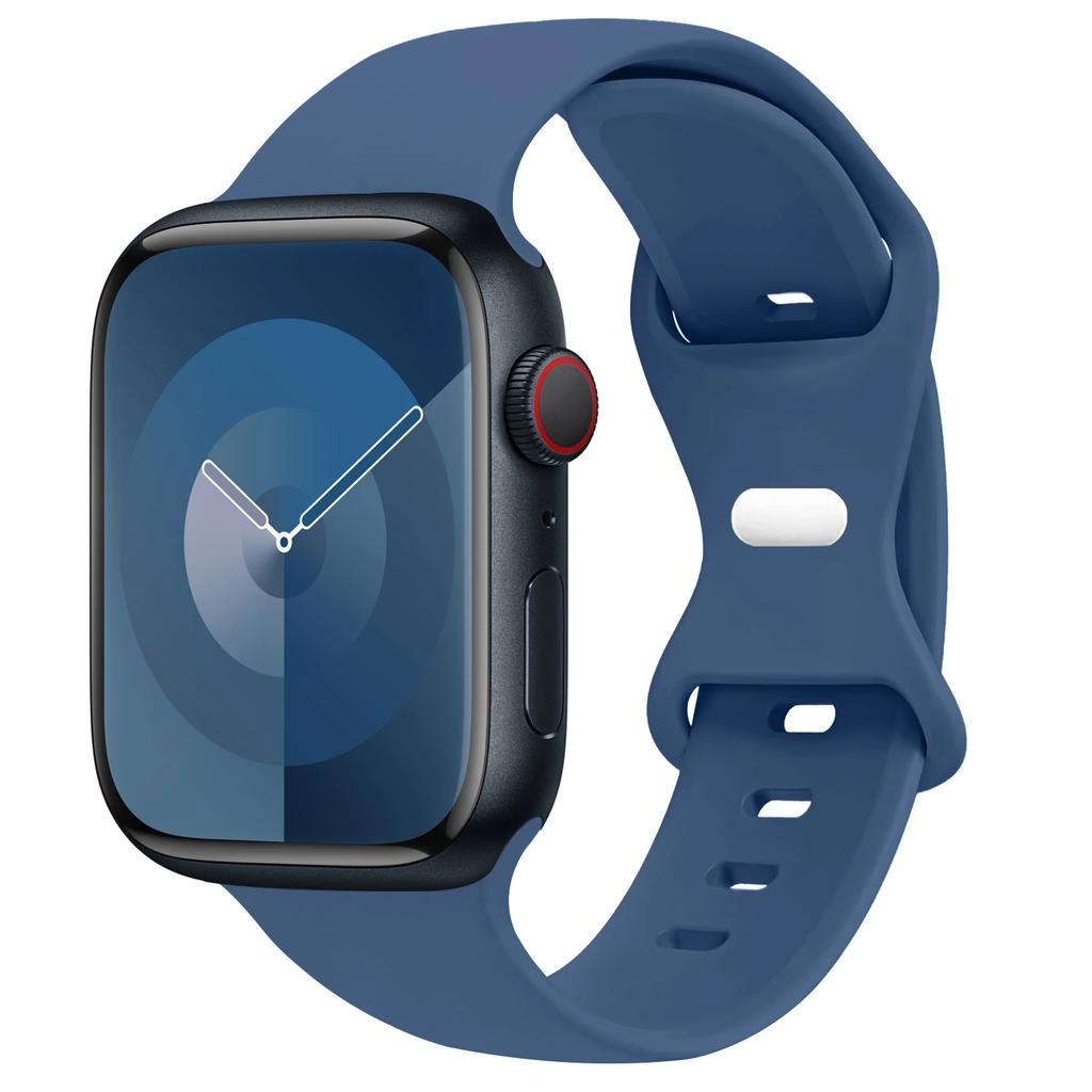 Silicone Strap For Apple Watch Band 44mm 45mm 41mm 40mm 49mm 42mm 38mm 46MM Sport Bracelet iWatch Series Ultra 2 SE 10 9 8 7 6 5