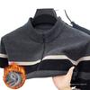 Dad's Warm Winter Knit: Mink Velvet Zipper Sweater, Plus Velvet for Middle-Aged & Elderly Men