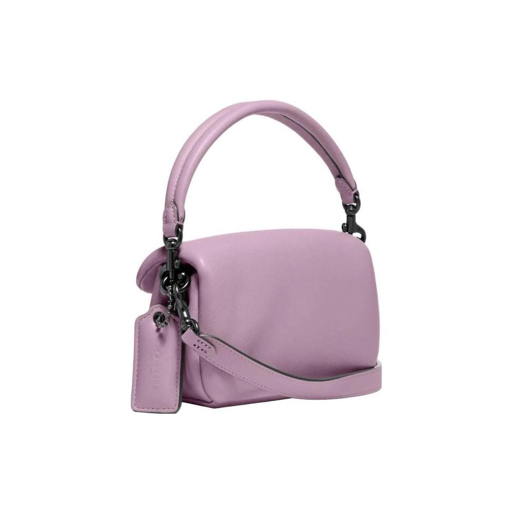 COACH Tabby Leather Cloud Bag , Shoulder Bag , Pillow Bag , Shoulder Bag , Crossbody Bag , Handbag Women's Light Purple (Unisex) Handbags