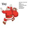 Waterproof PVC Wall Art Christmas Sticker, Self?Adhesive Climbing Santa Claus Decals, Funny Self Adhesive Mural Holiday Decor for Living Room