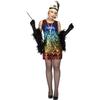 Déguisement Charleston Coloré Femme - Sequins Multicolores - M / L