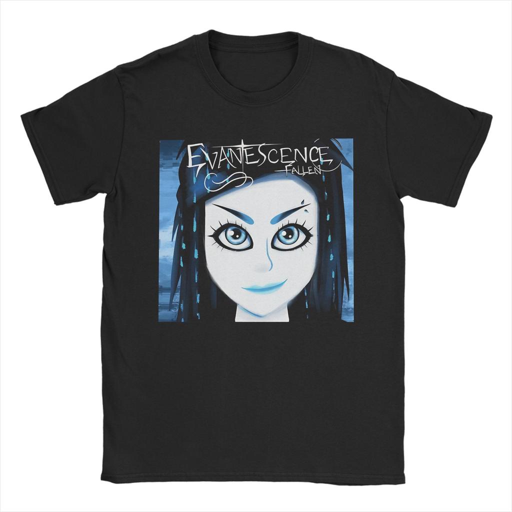 T-shirt Unisex Rock Evanescences Cartone Animato 100% Cotone Top Divertenti Manica Corta Girocollo Maglietta 4xl 5xl Tshirt