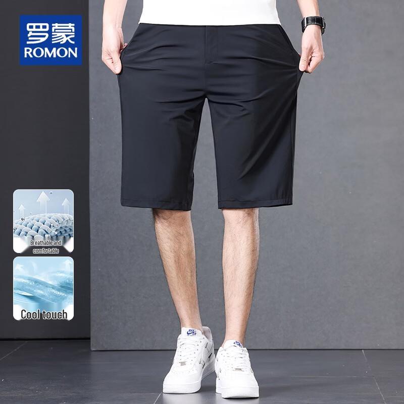 ROMON Men's Breathable Casual Work Shorts