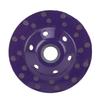 3Pcs Diamond Grinding Wheel 100mm Diamond Cup Wheel for Grinding and Polishing Concrete Stones Cement Marble Violet