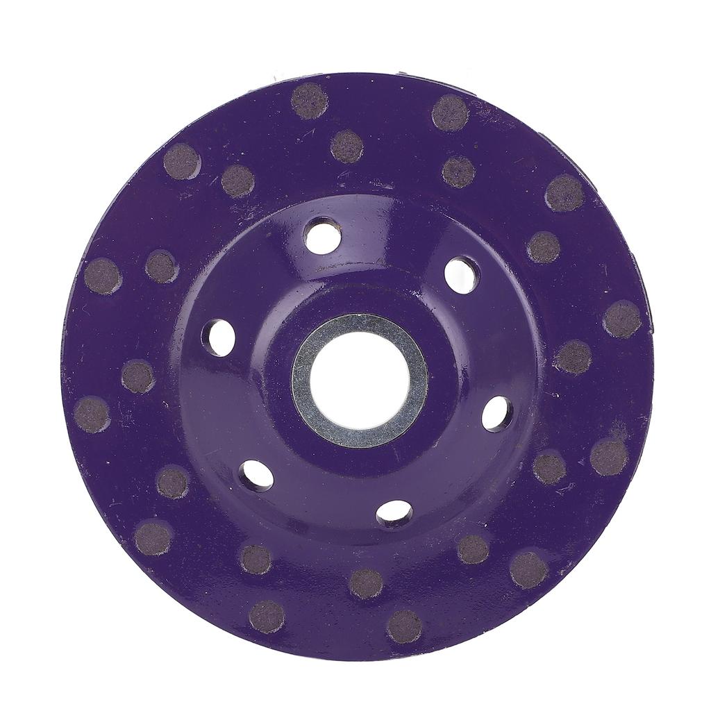3Pcs Diamond Grinding Wheel 100mm Diamond Cup Wheel for Grinding and Polishing Concrete Stones Cement Marble Violet