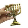 7 Branch Menorah Candle Holder Jerusalem Temple Holy Grail Menorah Hanukkah Candle Stand Jewish Holiday Party Decoration
