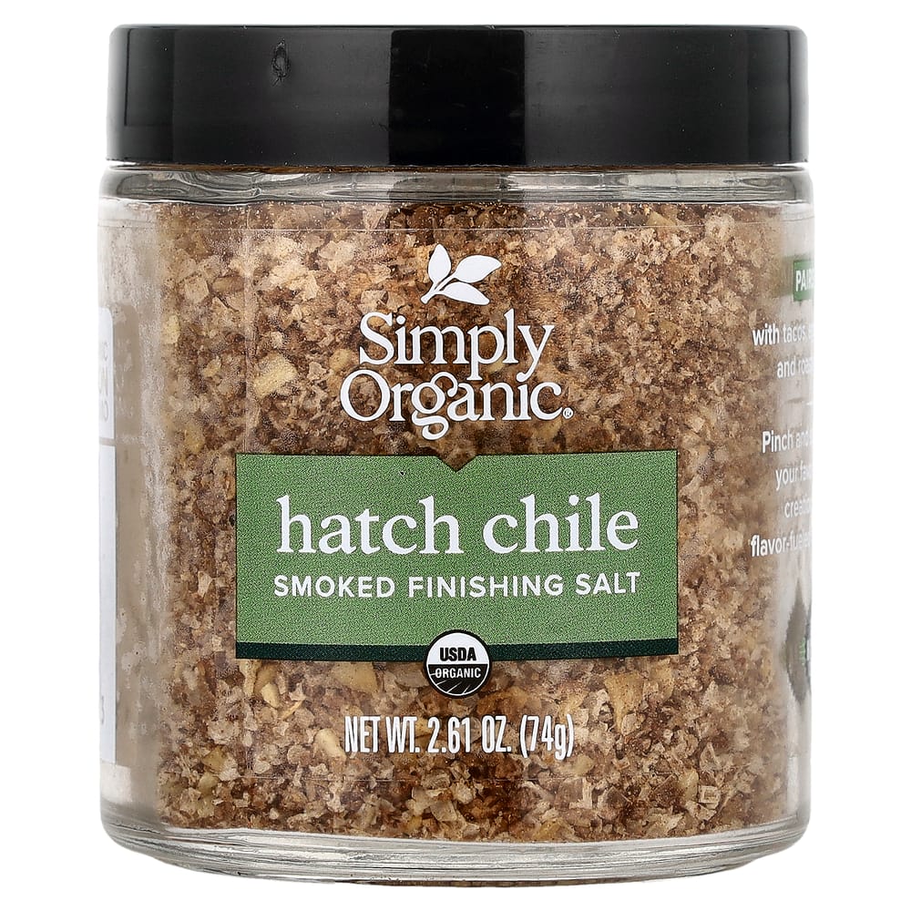 Simply Organic Smoked Finishing Salt Hatch Chili 74g (2.61oz)