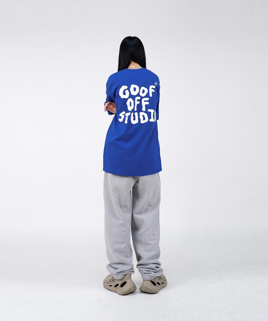 Gupeuopeuseutyudio Gofs Main Logo T-Shirt Blue