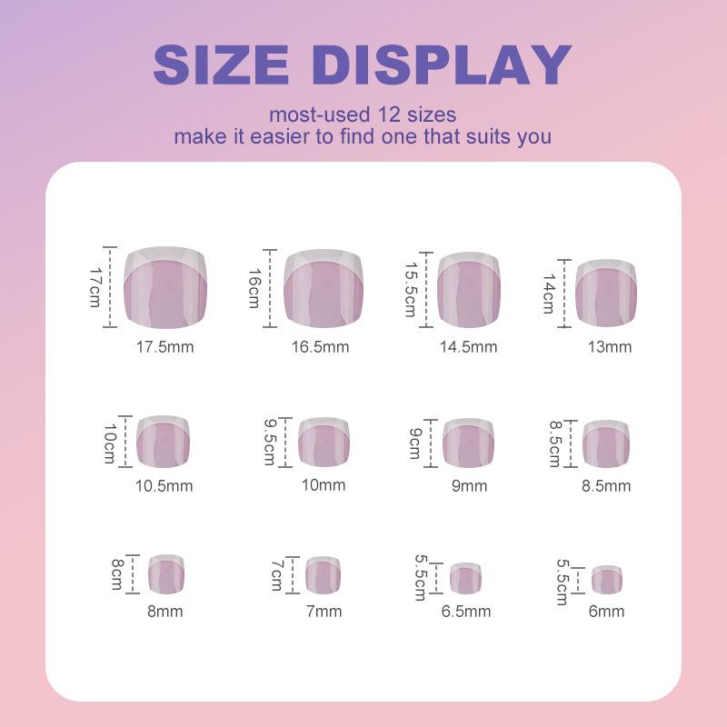 108Pcs Summer Fake Toenails Nude Color Short Press On Toe Nails White French Tip Full Cover False Nails Extensions DIY Manicure