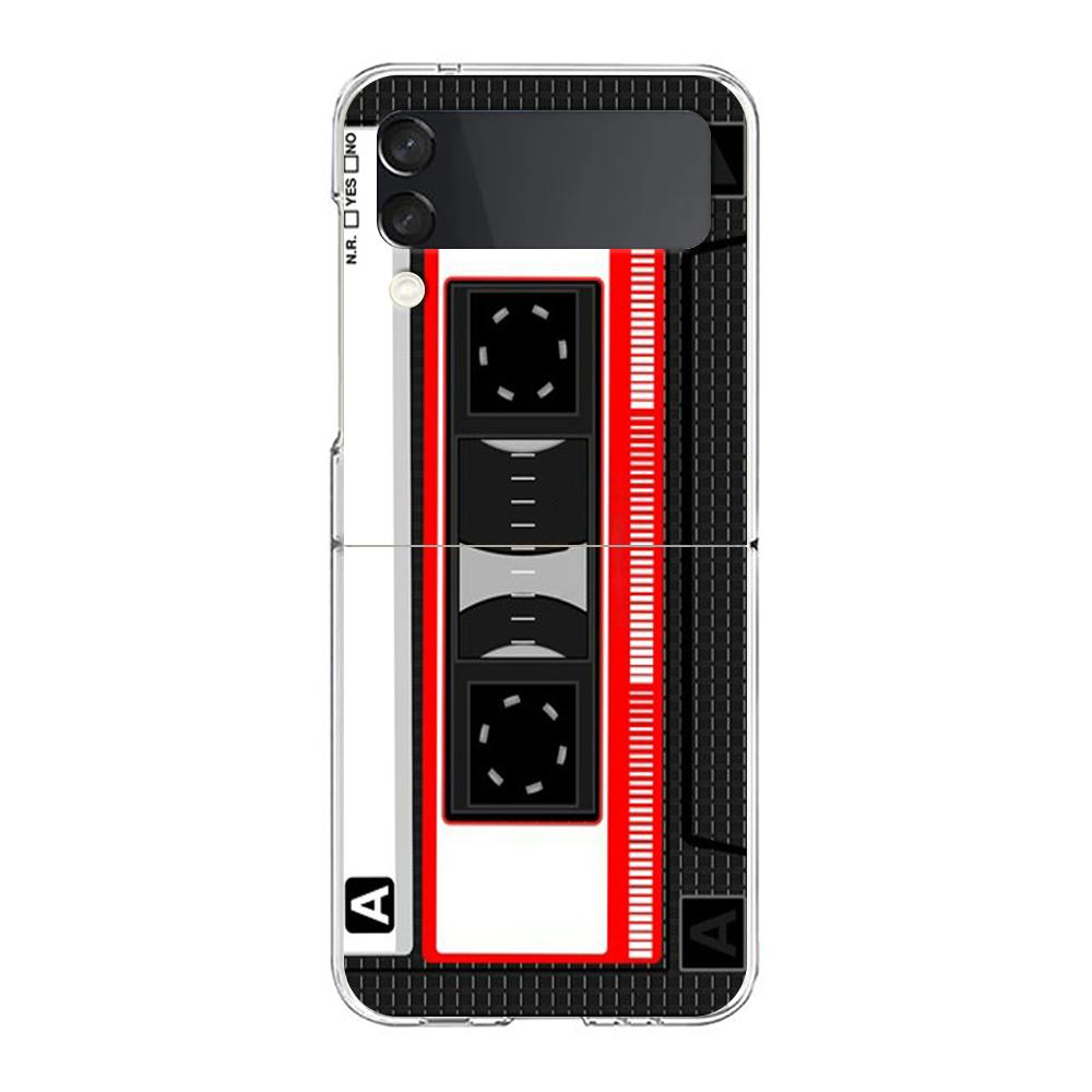 Kaseton Retro Twarde Etui PC Na Telefon Samsung Galaxy Z Flip 5 4 3 Przezroczyste Etui Na Galaxy Z Flip6 Wstrząsoodporna Torba