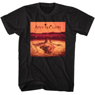 T-shirt Homme Alice in Chains Pochette Album Dirt CD Alt Rock Métal Marchandise de Concert