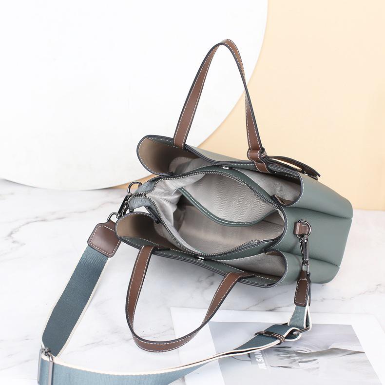 Genuine Leather Women's Versatile Crossbody Shoulder Bag, Top Grain Cowhide Handbag 2023