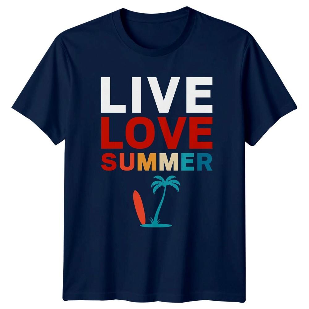 Live Love Summer TShirt Beach Lifestyle Summer Holiday Gift For Him And Her