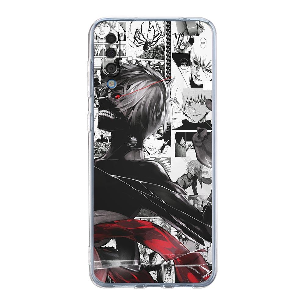 Anime Tokyo Ghoul Pouzdro na telefon Pro Samsung Galaxy A12 A50 A70 A20 A30 A40 A20E A10 A10S A20S A02S A22 A32 A52S A72 5G Průhledný kryt