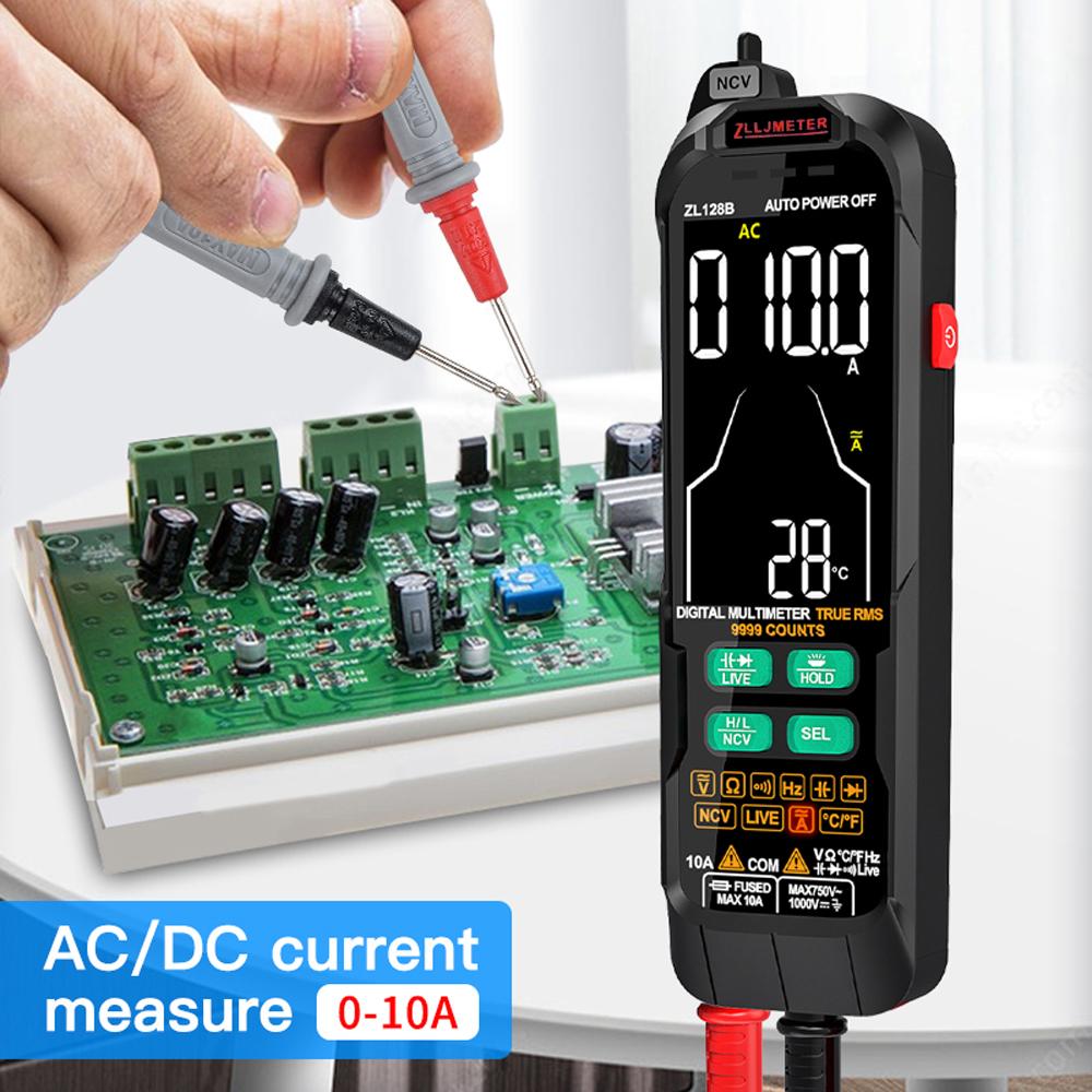 

ZL128B Digital Multimeter Alternating Current Direct Current Voltage Multimetro True RMS Capacitance Temp Detector Multitester