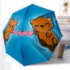 1 Stück Otter Liebe Automatischer Faltregenschirm - Kompaktes 8-Rippen-Design, Langlebiger Kunststoff & Eisen, Leicht für den Täglichen Außenbereich051
