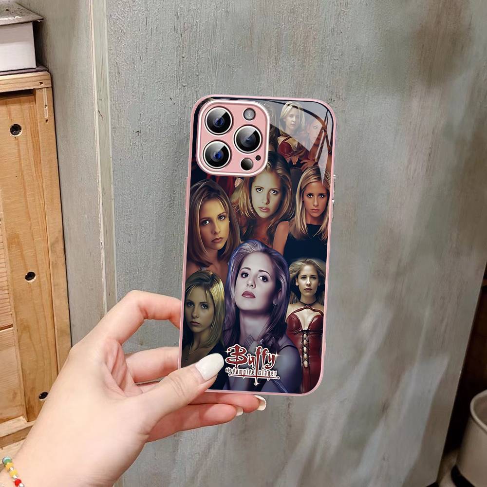 B-Buffy The Vampire Slayer Tempered Glass For Iphone 14 13 12 11 Pro Mini XS MAX 14Plus X XS XR Fundas