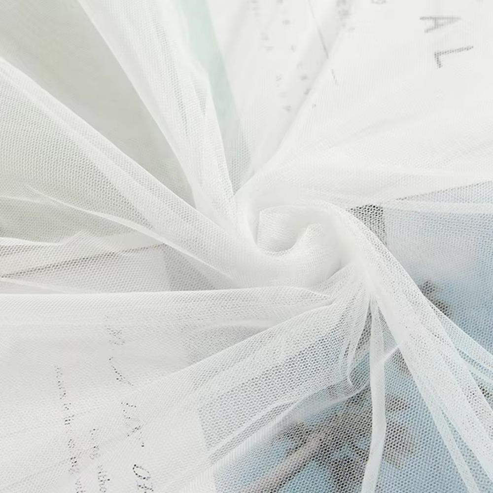 Encrypt DIY Skirt Fabrics 1yard/150cm Gauze Curtains Cloth New Lace Mesh Yarn  for Wedding Dresses