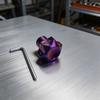 Blaues DIY Motorrad Schlüsselkopf Abdeckung CNC Gefräste Aluminiumschale Personalisiert