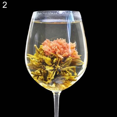 Handmade Healthy Wedding Gift Blooming Flower Chinese Artistic Green Tea Ball