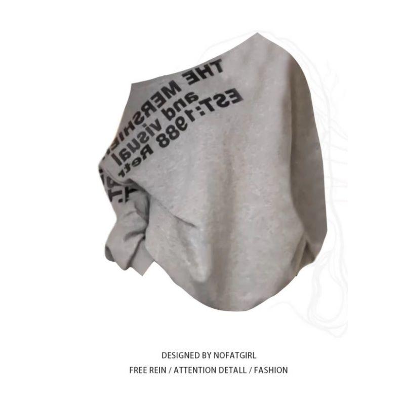 Y2k Sexy Oversize T Shirt Women Streetwear Print Long Sleeve Basic Top Lady Fall Winter Korean Fashion Oversized Tees Shirt