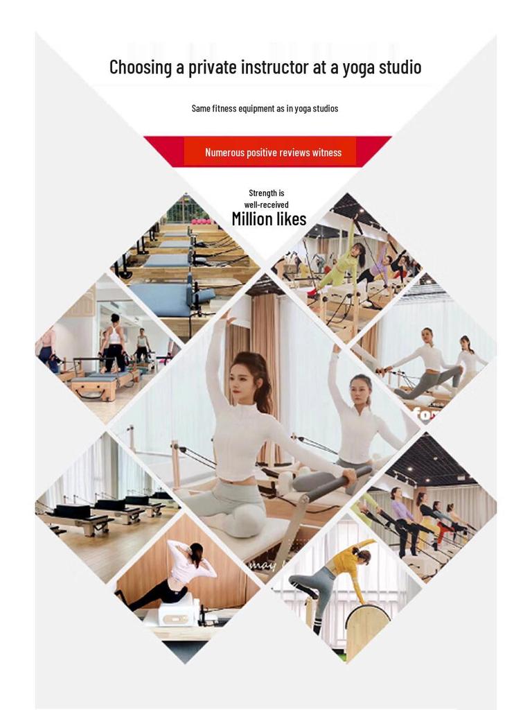 Multifunctional Pilates Cadillac Yoga Trainer: Three-in-One Shaping Bed