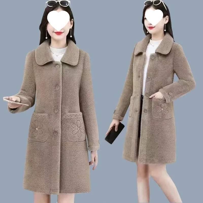 Stylish Mink Velvet Coat for Women (Sizes 50-60).