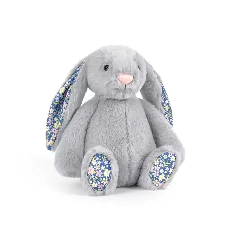 Fragrant Bonnie Rabbit Plush Toy with Floral Ears Kawaii Stuffed Doll Soft Sofa Cushion Kids Birthday Gift Room Decor