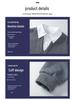 2025 Boys' Spring & Autumn Two-Piece Set - Fashionable Shirt Collar & Knitted Design
