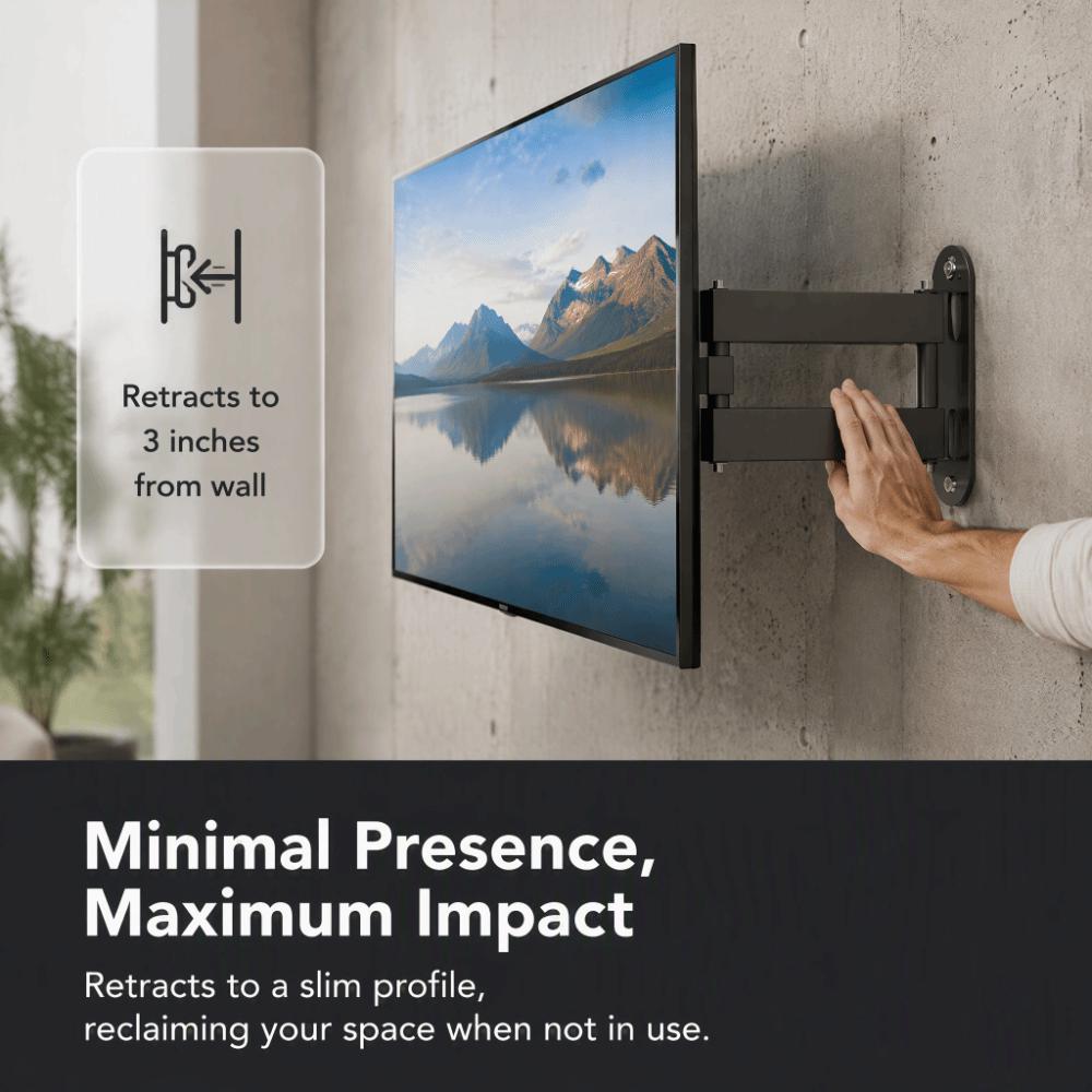 Adjustable Rotating Arm Articulating TV Wall Mount Flat Panel Display Mount