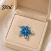Outline Brooch Retro Style Brooch Five-Sided Curved Starfish with Imitation