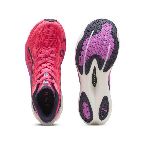 Puma Hyrox X  Deviate Nitro 4 Comfortable Lightweight Non-Slip Breathable Rebound Running Shoes Women sneaker Light-Pink 312905-01