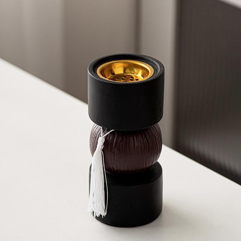 Resins Dumbbell Shape Aromatherapies Diffuser Bakhoor Burners with Tassels Arab Incenses Holder for Elegant Homes Decors