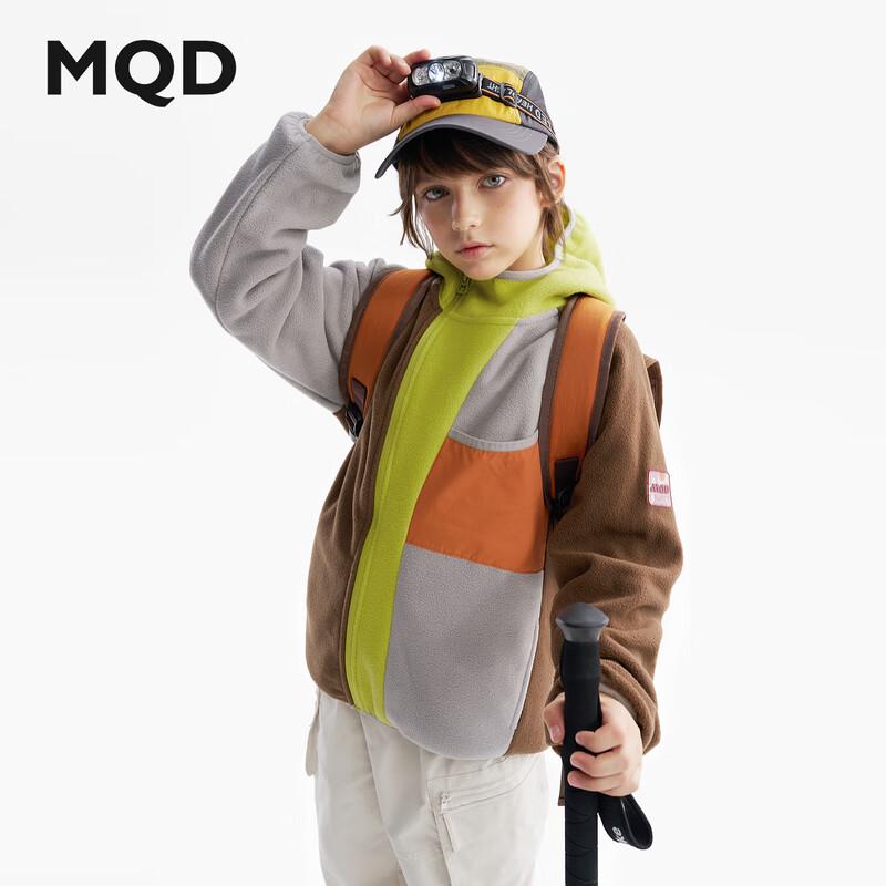 

MQD Kids Colorblock Fleece Hooded Jacket 110