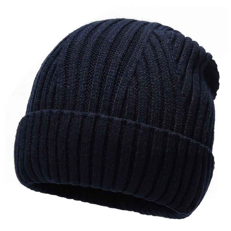 Lamb Velvet Knit Beanie with Belt Detail