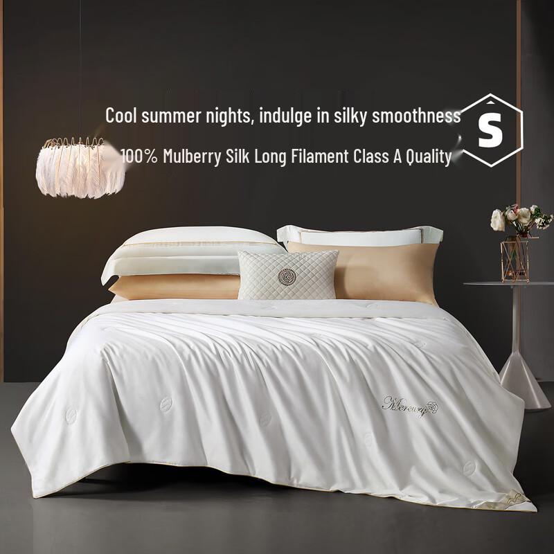 Mercury Cloud Silk Antibacterial Mulberry Silk Summer Quilt