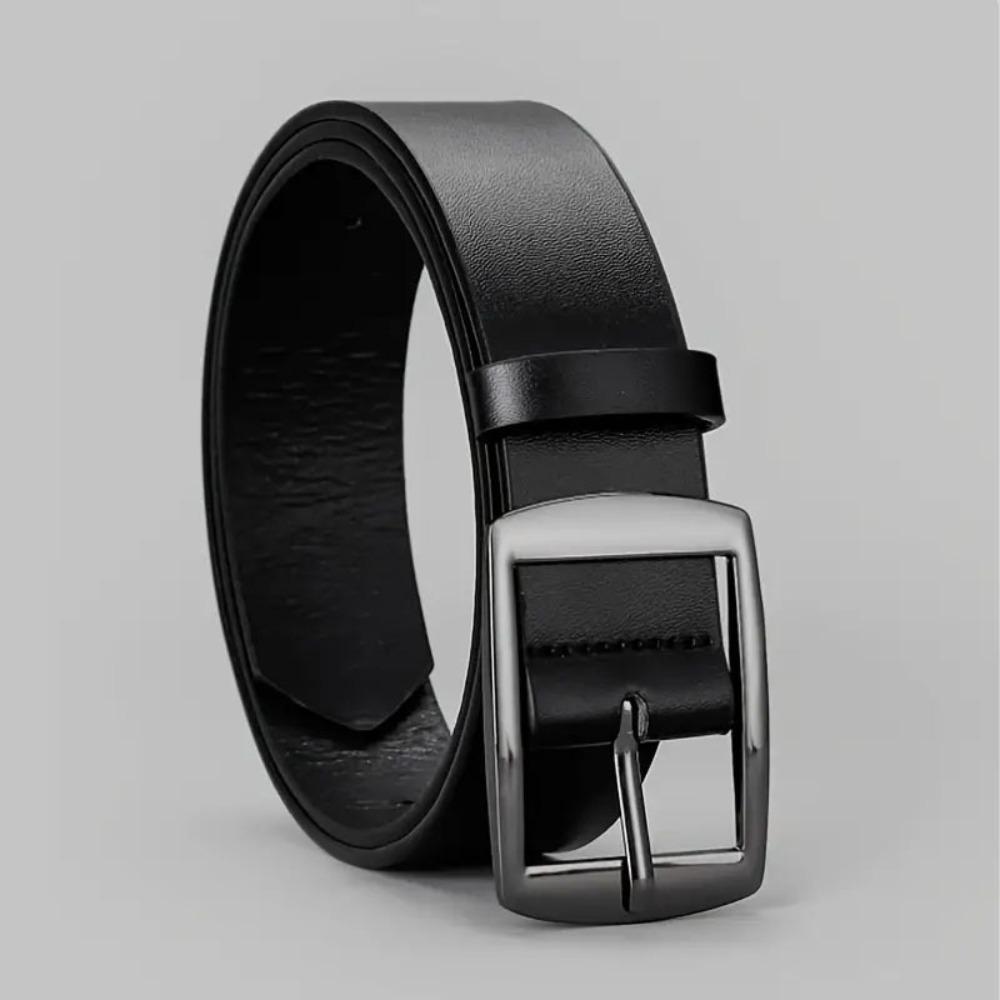 Casual Business Belt Luxury Metal Pin Buckle Belt Retro Waist Strap  For Man