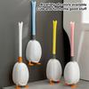 Toilet Brush Silicone Brush No Punching Toilet Cleaning Toilet Wall Hanging Cleaning Bathroom Accessories Toilet Set Accessories