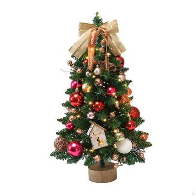 Tabletop Christmas Tree Artificial Xmas Adorable Festive String Light Decoration for Home
