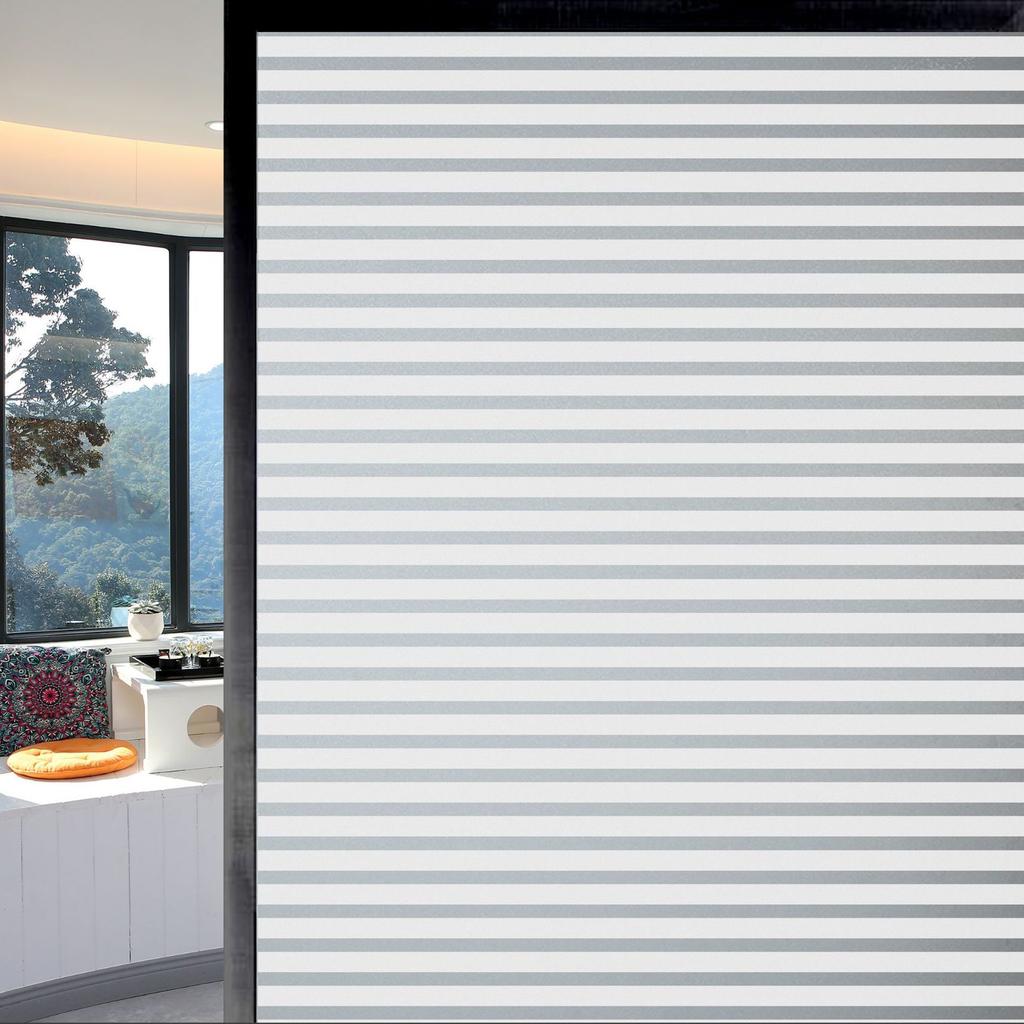BUNPIG Matte Decorative Window Film Privacy Opaque Self Adhesive Glass Vinyl Film For Home Anti-UV Frosted Window Tint Stickers