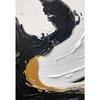 Abstract Wall Art White Painting Poster Large Black And White Print White 3D Textured Wall Art Canvas Painting Living Room Decor