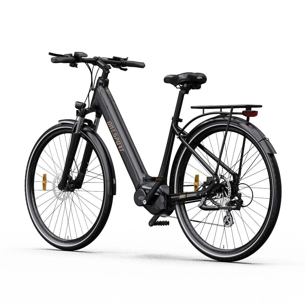 OneSport OT07 250W Bafang Motor E-Bike 36V 10.4Ah, 27" Tyre, Hydraulic Disc Brakes, Shimano 7-Speed, City E-bike with Torque Sensor